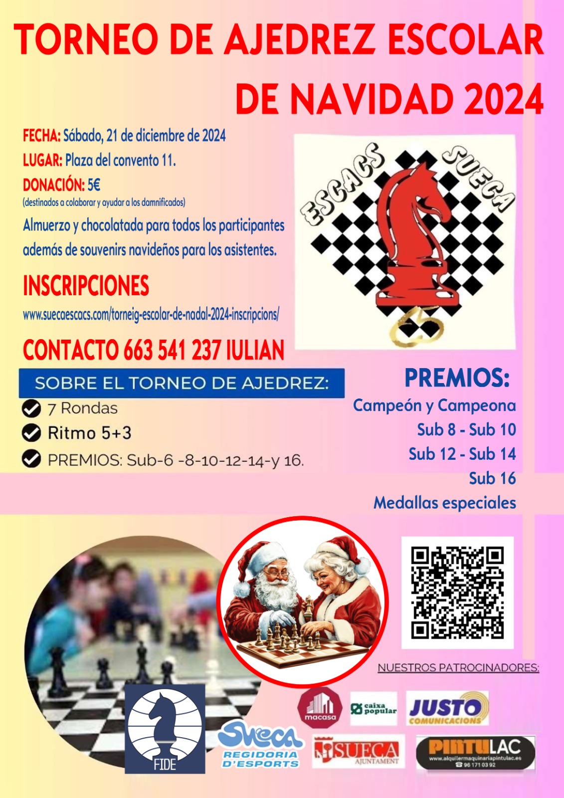 Torneig escolar de Nadal 2024 – Inscripciòns